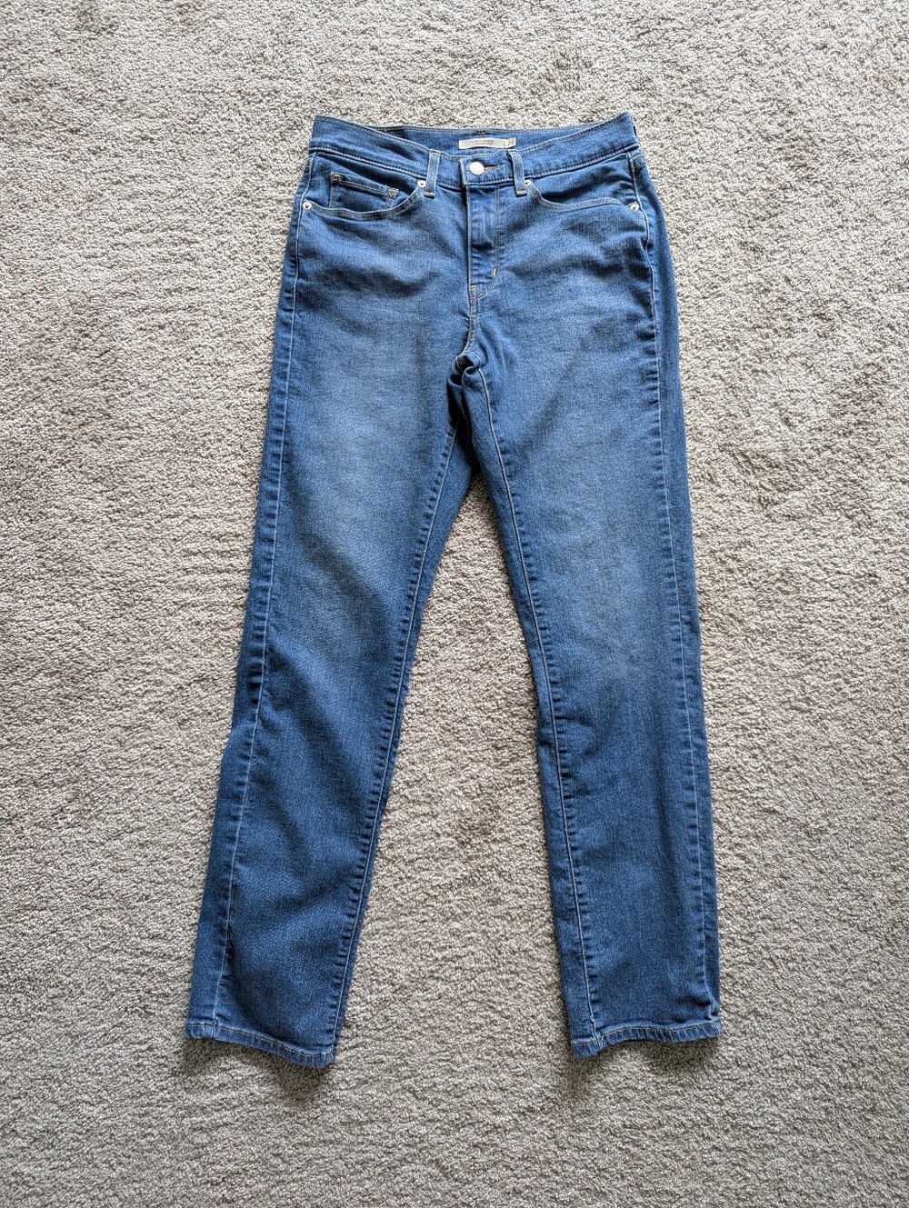 LEVI'S Classic Straight Blue Jeans Women's Red Tab